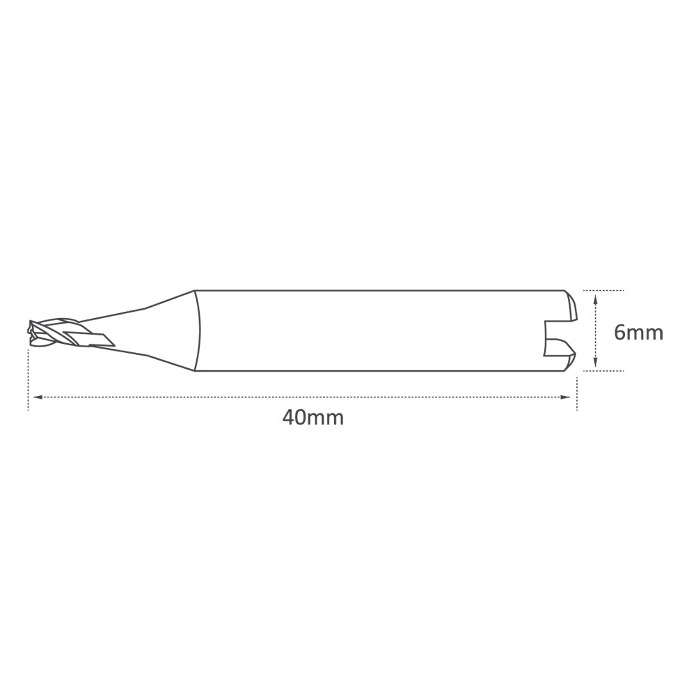 High Grade Carbide 2.5mm End Mill Cutter for Silca Quattrocode, Silca Triax & Kaba Ilco Tricode HS - P-3718