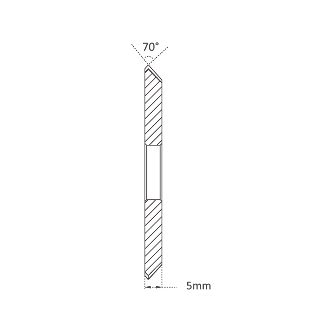 High Grade Solid Carbide 63mm (70Â°) Angle Milling Cutter for JMA, JZ, Keyline & Silca - P-3752