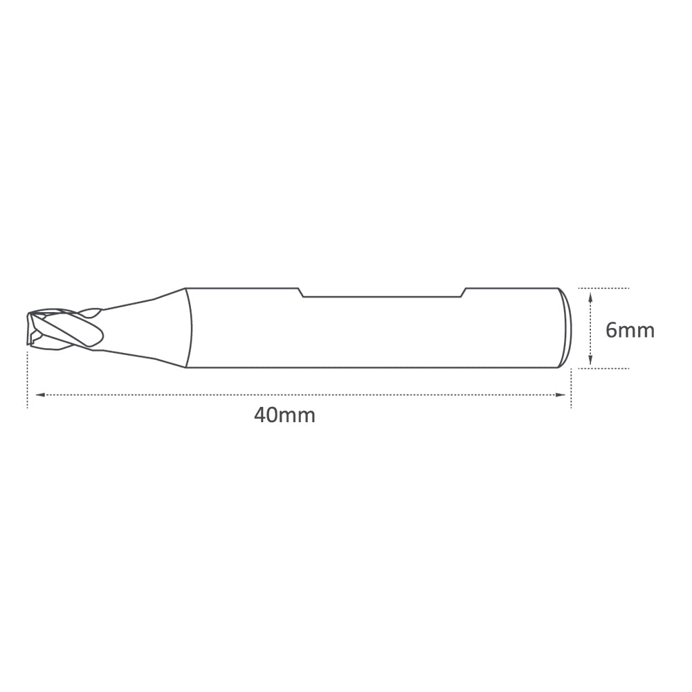 High Grade Carbide 2mm 4 Flutes End Mill Cutter for JMA X-Code & Silca Idea - P-3699