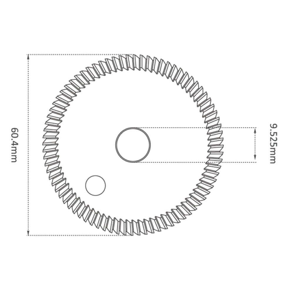 High Grade HSS M35-Coating 60.4mm (40Â°) Angle Milling Cutter for Ilco & Silca Futura - P-3853