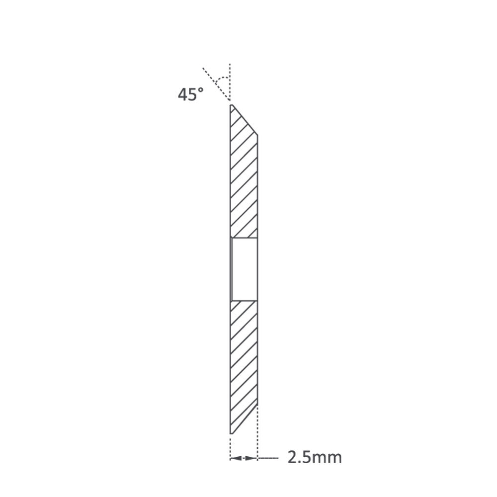 High Grade HSS M35-Coating 60.3mm (45Â°) Angle Milling Cutter for Ilco & Silca Futura - P-4064