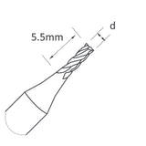 High Grade Carbide - 2mm - End Mill Cutter - for Condor XC Mini Plus Condor Dolphin Miracle A7 Miracle A9 SEC-E9 Triton - P-637