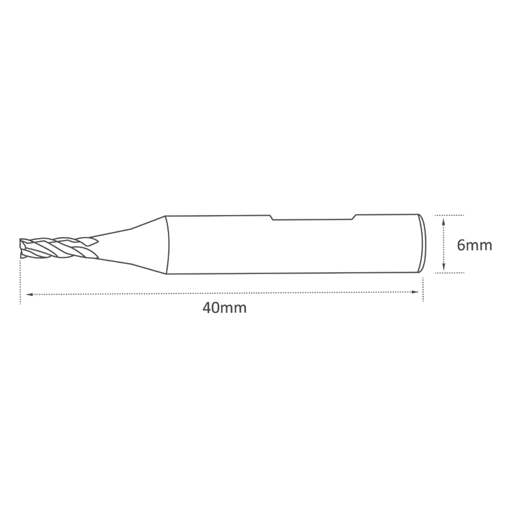 High Grade Carbide - 2mm - End Mill Cutter - for Condor XC Mini Plus Condor Dolphin Miracle A7 Miracle A9 SEC-E9 Triton - P-637