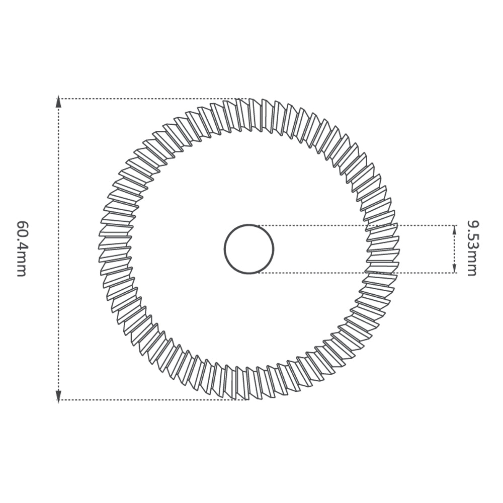 High Grade HSS M35 60.4mm (80Â°) Angle Milling Cutter for Ilco KD14, JMA ECCO & Keyline 101 - P-721