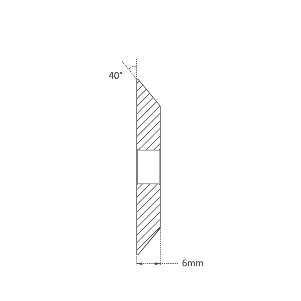 High Grade Solid Carbide 60mm (40Â°) Angle Milling Cutter for JZ - P-983