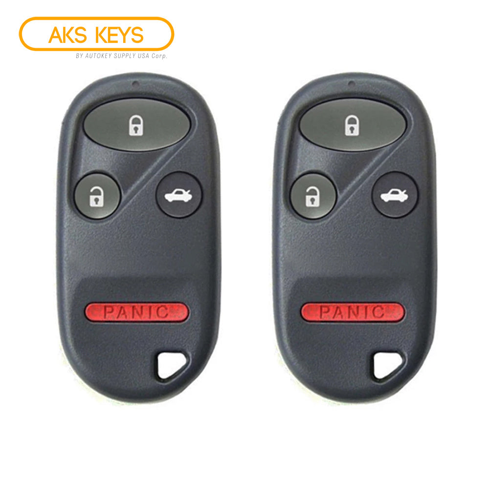 AKS KEYS Aftermarket Keyless Remote Fob for Acura TSX TL 2004 2005 2006 2007 2008 4B FCC# OUCG8D-387H-A (2 Pack)