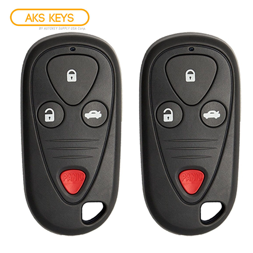 AKS KEYS Aftermarket Keyless Remote Fob for Acura TL CL 1999 2000 2001 2002 2003 4B FCC# E4EG8D-444H-A (2 Pack)