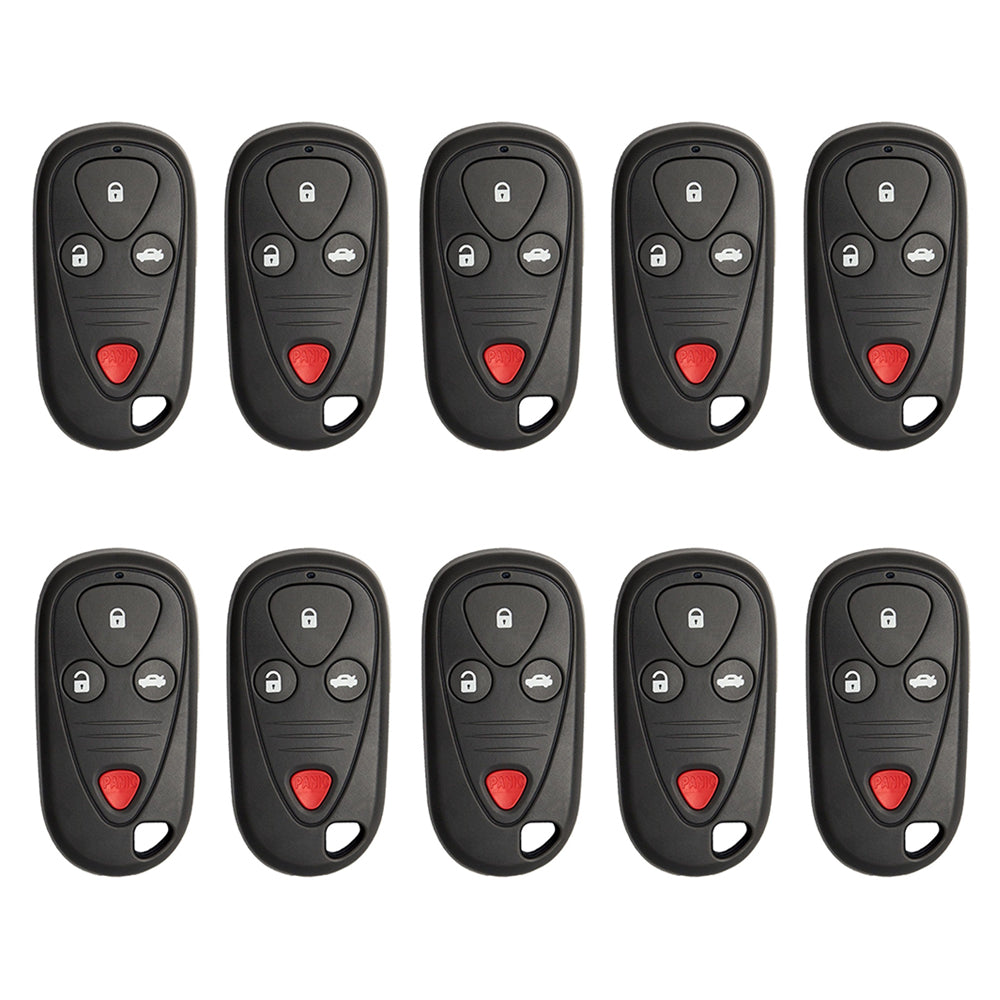 AKS KEYS Aftermarket Keyless Remote Fob for Acura TL CL 1999 2000 2001 2002 2003 4B FCC# E4EG8D-444H-A (10 Pack)