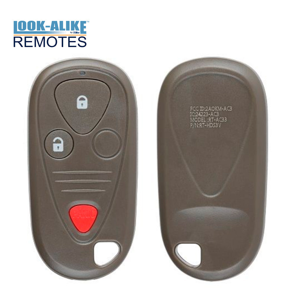 Keyless Remote Fob for Acura MDX 2001 2002 2003 2004 2005 2006 3B FCC# E4EG8D-444H-A