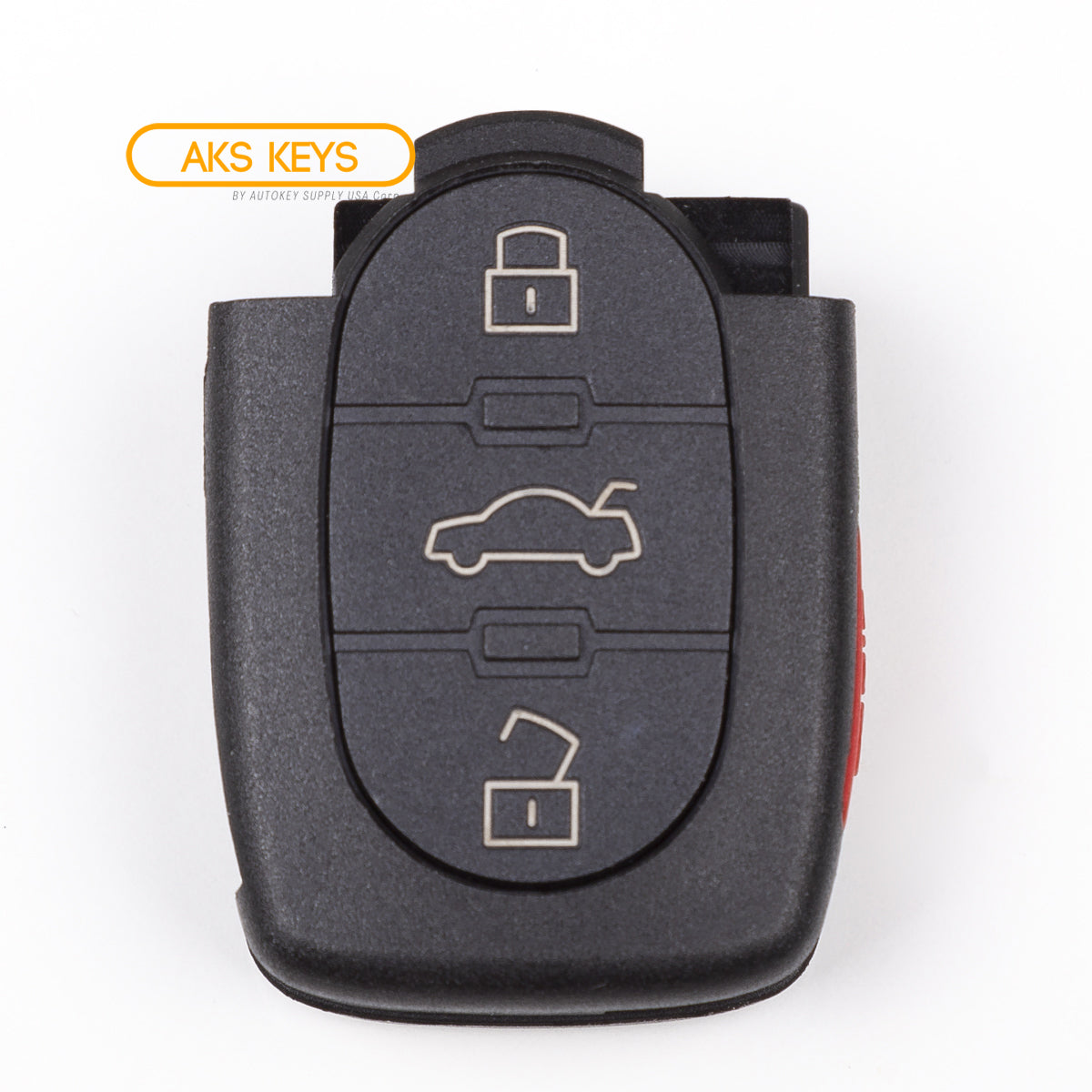 AKS KEYS Aftermarket Remote Fob for Audi 1997 1998 1999 2000 2001 2002 2003 2004 2005 4B Part # 4D0837231E