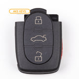 AKS KEYS Aftermarket Remote Fob for Audi 1997 1998 1999 2000 2001 2002 2003 2004 2005 4B Part # 4D0837231E