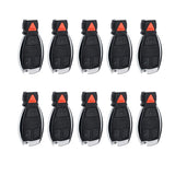 AKS KEYS Aftermarket Smart Remote Key Fob for Mercedes Benz 1997 - 2014 4B W/ Panic FCC# IYZ-3312 (10 Pack)