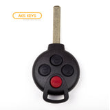 AKS KEYS Aftermarket Remote Key for Mercedes Benz Smart Fortwo 2008 2009 2010 2011 2012 2013 2014 2015 4B FCC# 267T-5WK45144