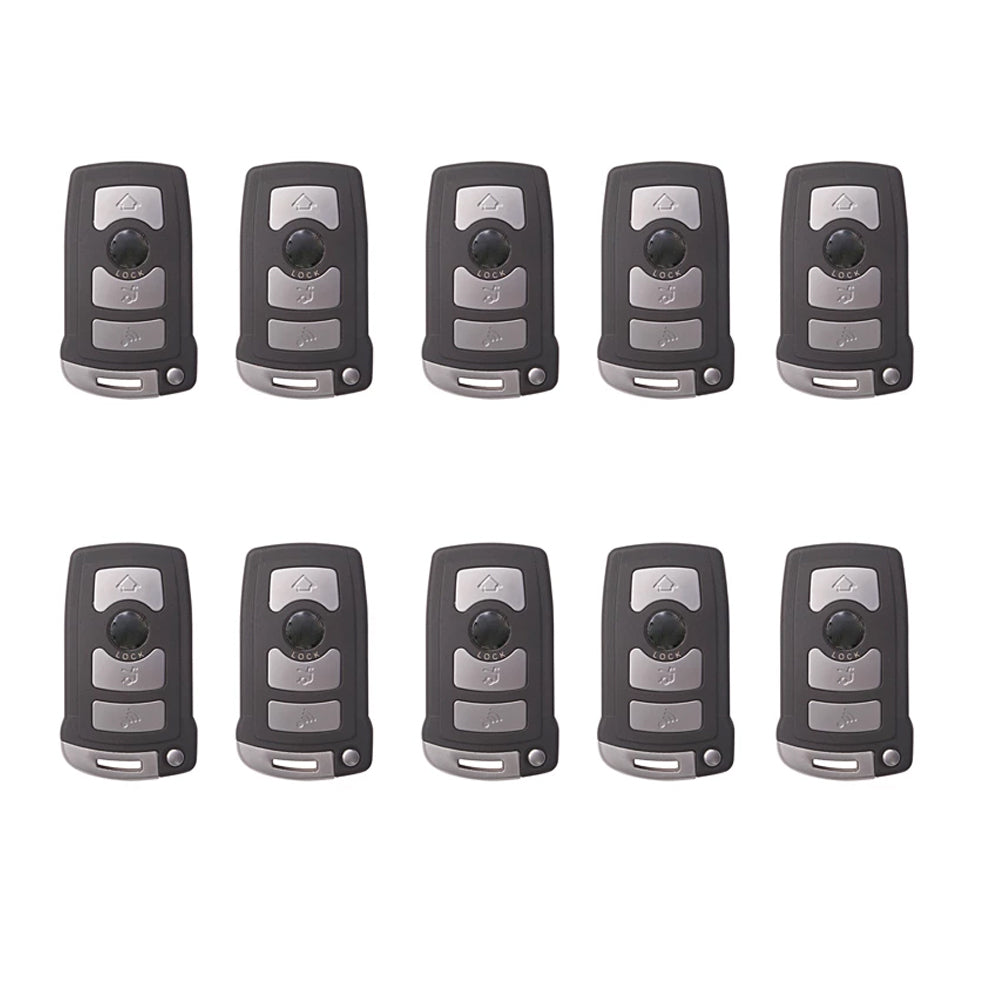 AKS KEYS Aftermarket Smart Remote Key Fob for BMW 7 Series 2003 2004 2005 2006 2007 2008 2009 2010 2011 4B FCC# LX8766S (10 Pack)