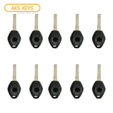 AKS KEYS Aftermarket Remote Key Fob for BMW 2000 2001 2002 2003 3B FCC# LX8 FZV - 315Mhz (10 Pack)