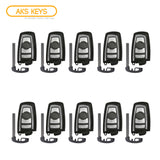 AKS KEYS 2009 - 2018 BMW Smart Key 4B Fob FCC# YGOHUF5662 - Aftermarket (10 Pack)