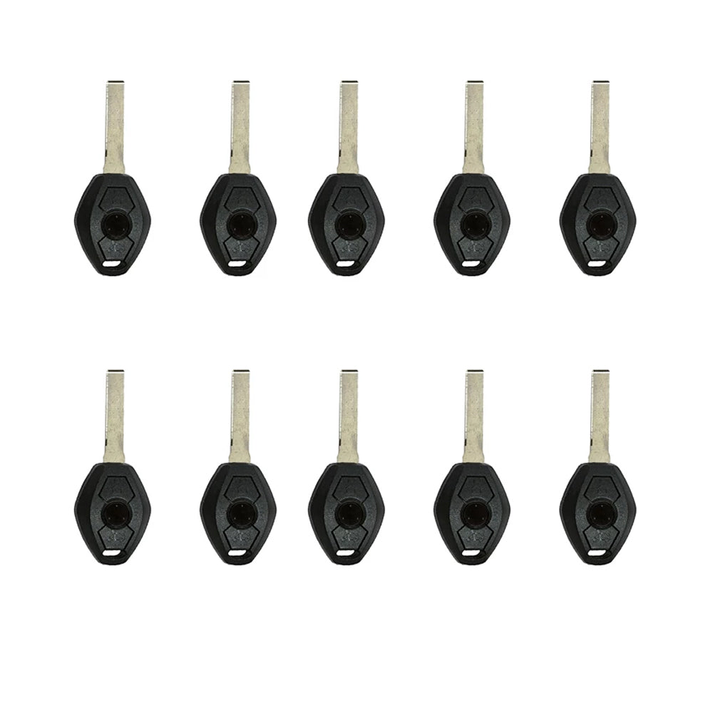 AKS KEYS Aftermarket Remote Key Fob 2 track CAS System PCF7942 for BMW 3 5 6 M Series 2004 2005 2006 2007 3B FCC# LX8FZV (10 Pack)