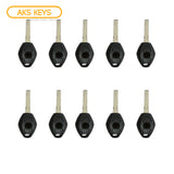 AKS KEYS Aftermarket Remote Key Fob 2 track CAS System PCF7942 for BMW 3 5 6 M Series 2004 2005 2006 2007 3B FCC# LX8FZV (10 Pack)