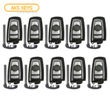 2009 - 2016   BMW 3 5 7 Series Smart Key Fob CAS4 4B FCC# YGOHUF5662 - 433 MHz (10 Pack)