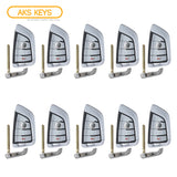 AKS KEYS Aftermarket Smart Fob Key for BMW X5 X6 FEM BDC 2014 2015 2016 2017 2018 4B FCC# NBGIDGNG1-433 (10 Pack)