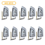 AKS KEYS Aftermarket Smart Fob Key for BMW X5 X6 FEM BDC 2014 2015 2016 2017 2018 4B FCC# NBGIDGNG1-315 (10 Pack)