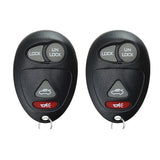 AKS KEYS Aftermarket Keyless Entry Remote Fob for GM 2001 2002 2003 2004 2005 2006 2007 4B FCC# L2C0007T (2 Pack)