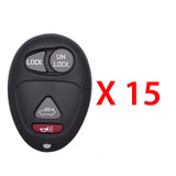 AKS KEYS Aftermarket Keyless Entry Remote Fob for GM 2001 2002 2003 2004 2005 2006 2007 4B FCC# L2C0007T (15 Pack)