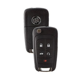 Remote Flip Key Fob PEPS for Buick 2010 2011 2012 2013 2014 2015 2016 2017 5B FCC# P4O9MK74946931