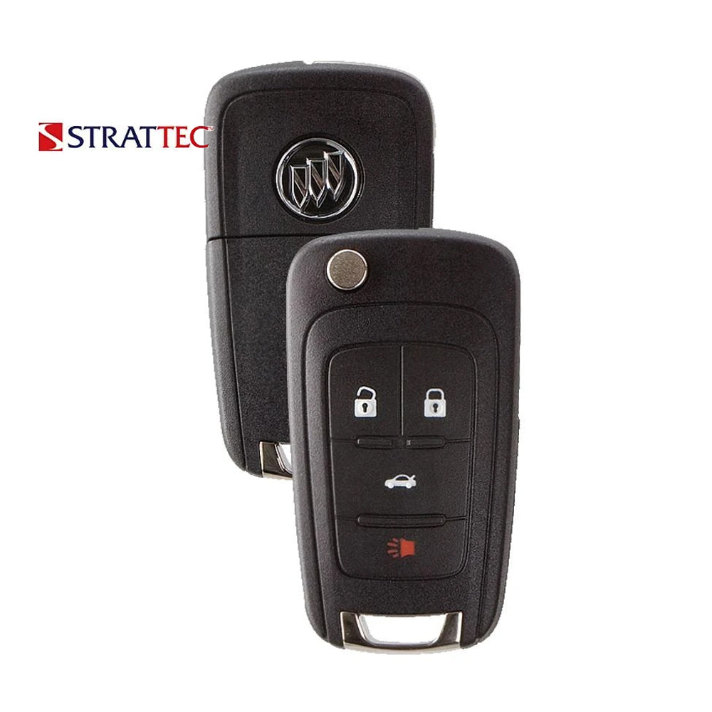 Remote Flip Key Fob PEPS for Buick 2010 2011 2012 2013 2014 2015 2016 2017 4B FCC# P4O9MK74946931/ 5912558