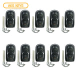 AKS KEYS Aftermarket Smart Remote Keys Fob PEPS for Buick Lacrosse 2017 2018 2019 5B FCC# HYQ4EA (10 Pack)