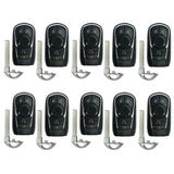 AKS KEYS Aftermarket Smart Remote PEPS Key Fob for Buick 2018 2019 2020 2021 5B FCC# HYQ4EA (10 Pack)