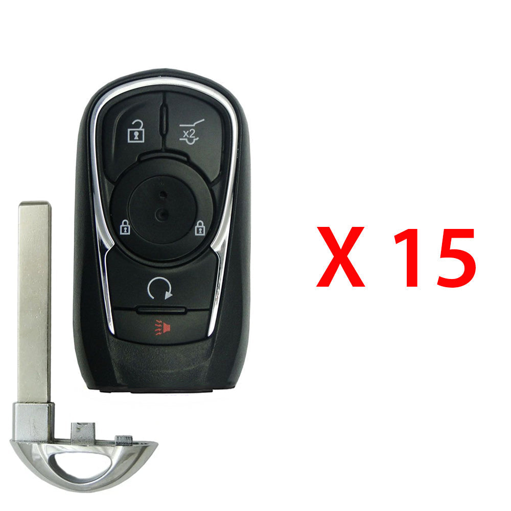 AKS KEYS Aftermarket Smart Remote Key Fob for Buick Envision 2016 2017 2018 2019 2020 5B FCC# HYQ4AA (15 Pack)