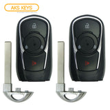 AKS KEYS Aftermarket Smart Remote Key Fob for Buick Encore 2017 2018 2019 2020 2021 3B FCC# HYQ4AA (2 Pack)