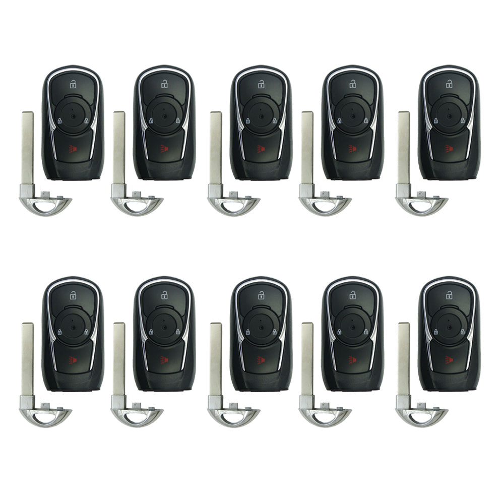 AKS KEYS Aftermarket Smart Remote Key Fob for Buick Encore 2017 2018 2019 2020 2021 3B FCC# HYQ4AA (10 Pack)