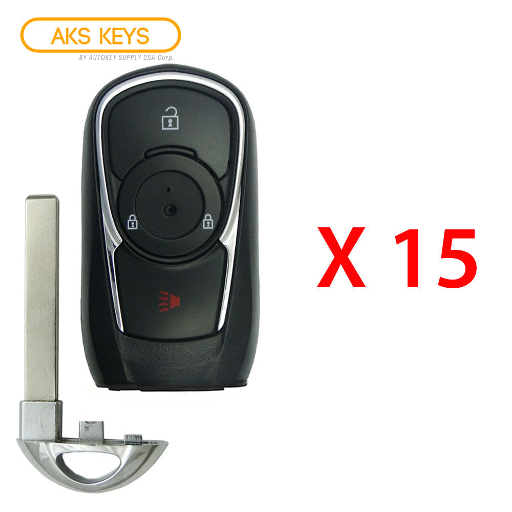 AKS KEYS Aftermarket Smart Remote Key Fob for Buick Encore 2017 2018 2019 2020 2021 3B FCC# HYQ4AA (15 Pack)