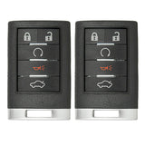 AKS KEYS Aftermarket Keyless Remote Fob for Cadillac CTS 2008 2009 2010 2011 2012 2013 5B FCC# OUC6000066 (2 Pack)