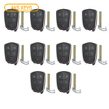 AKS KEYS Aftermarket Smart Remote Key Fob for Cadillac 2014 2015 2016 2017 2018 2019 5B FCC# HYQ2AB (10 Pack)