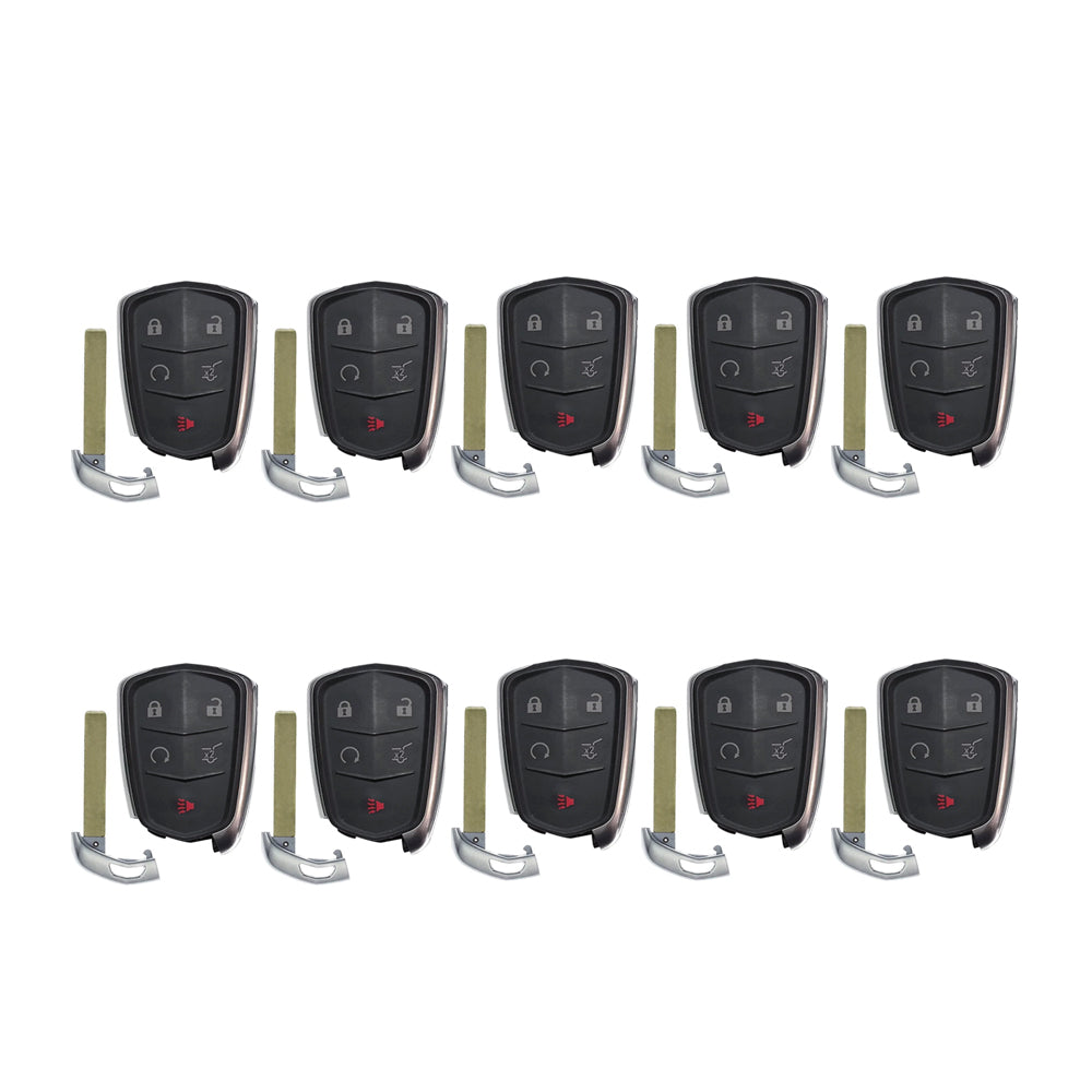 AKS KEYS Aftermarket Smart Key Fob for Cadillac XT4 XT5 XT6 2017 2018 2019 2020 5B FCC# HYQ2EB (10 Pack)