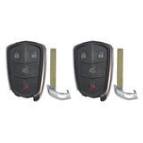 AKS KEYS Aftermarket Smart Remote Key Fob for Cadillac ATS CTS XTS 2014 2015 2016 2017 2018 2019 4B FCC# HYQ2AB (2 Pack)