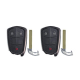 AKS KEYS Aftermarket Smart Remote Key Fob for Cadillac SRX 2015 2016 3B FCC# HYQ2AB (2 Pack)