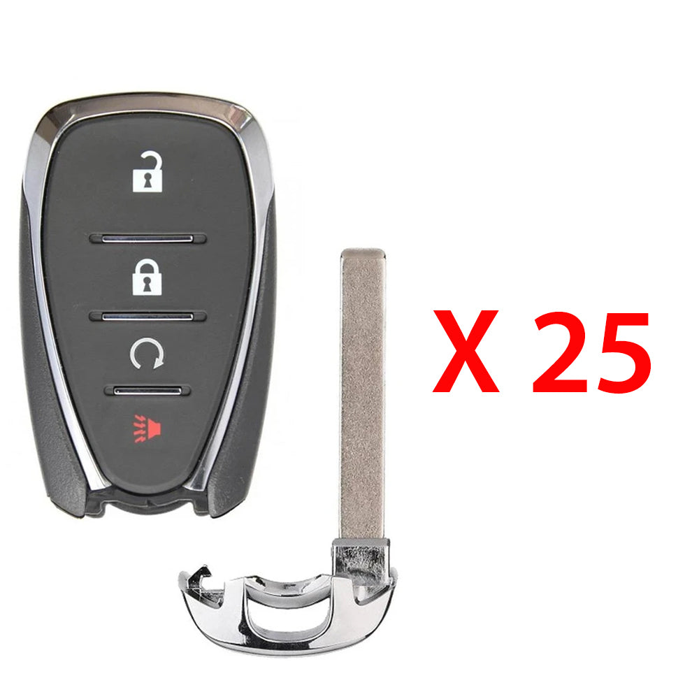 2016 - 2021 Chevrolet Smart Key 4B Fob FCC# HYQ4AA (25 Pack)