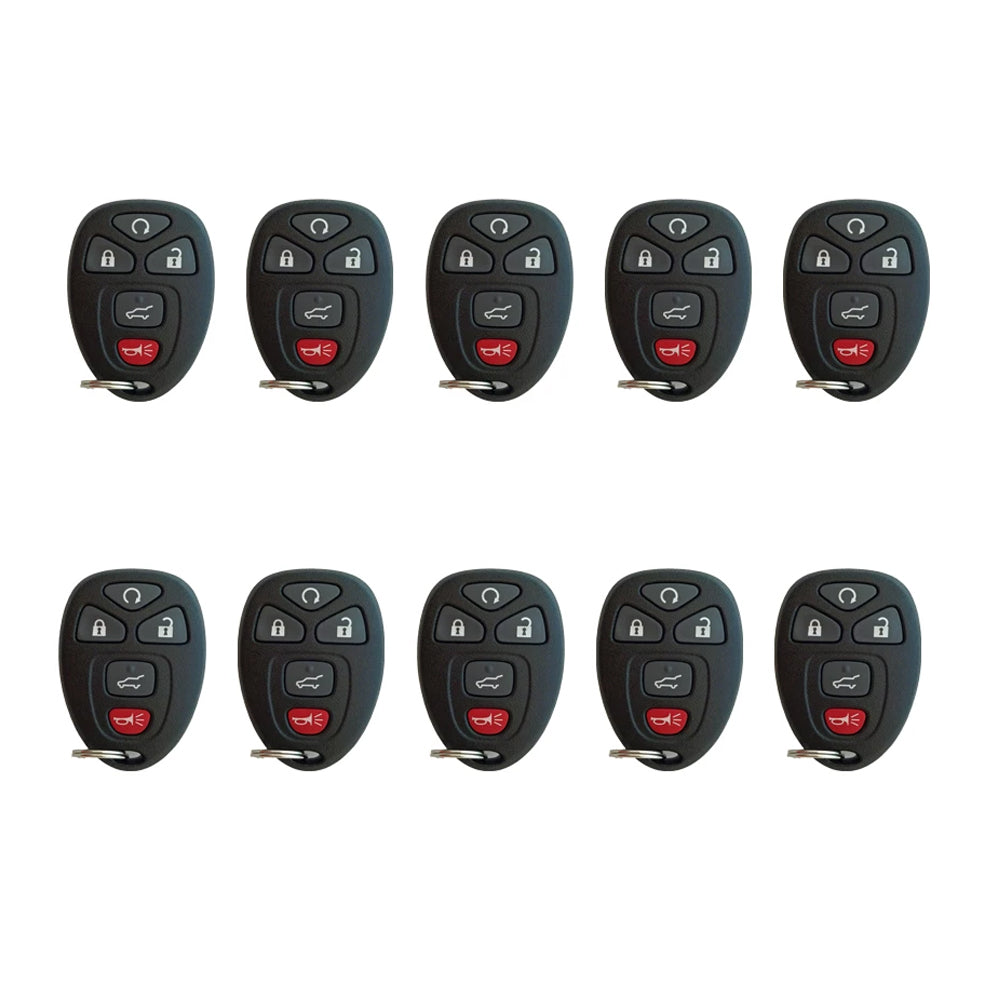 AKS KEYS Aftermarket Remote Fob for Buick Cadillac GMC 2007 2008 2009 2010 2011 2012 2013 2014 2015 2016 2017 OUC60270/ OUC60221 (10 Pack)