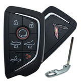 2020 - 2024 Chevrolet Corvette C8 Carbon Gray Logo Smart Key 7B Fob FCC# YG0G20TB1 - 13545159