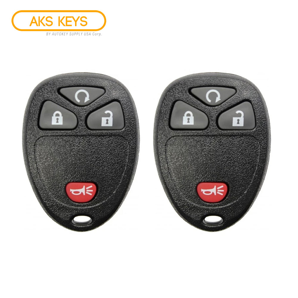 AKS KEYS Aftermarket Remote Fob for Buick Chevrolet GMC Saturn 2007 2008 2009 2010 2011 2012 2013 2014 2015 2016 2017 OUC60270/ OUC60221 (2 Pack)