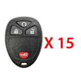 AKS KEYS Aftermarket Remote Fob for Buick Chevrolet GMC Saturn 2007 2008 2009 2010 2011 2012 2013 2014 2015 2016 2017 OUC60270/ OUC60221 (15 Pack)