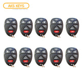 AKS KEYS Aftermarket Keyless Remote Fob for Chevrolet GMC 2007 2008 2009 2010 2011 2012 2013 2014 OUC60270 & OUC60221 (10 Pack)