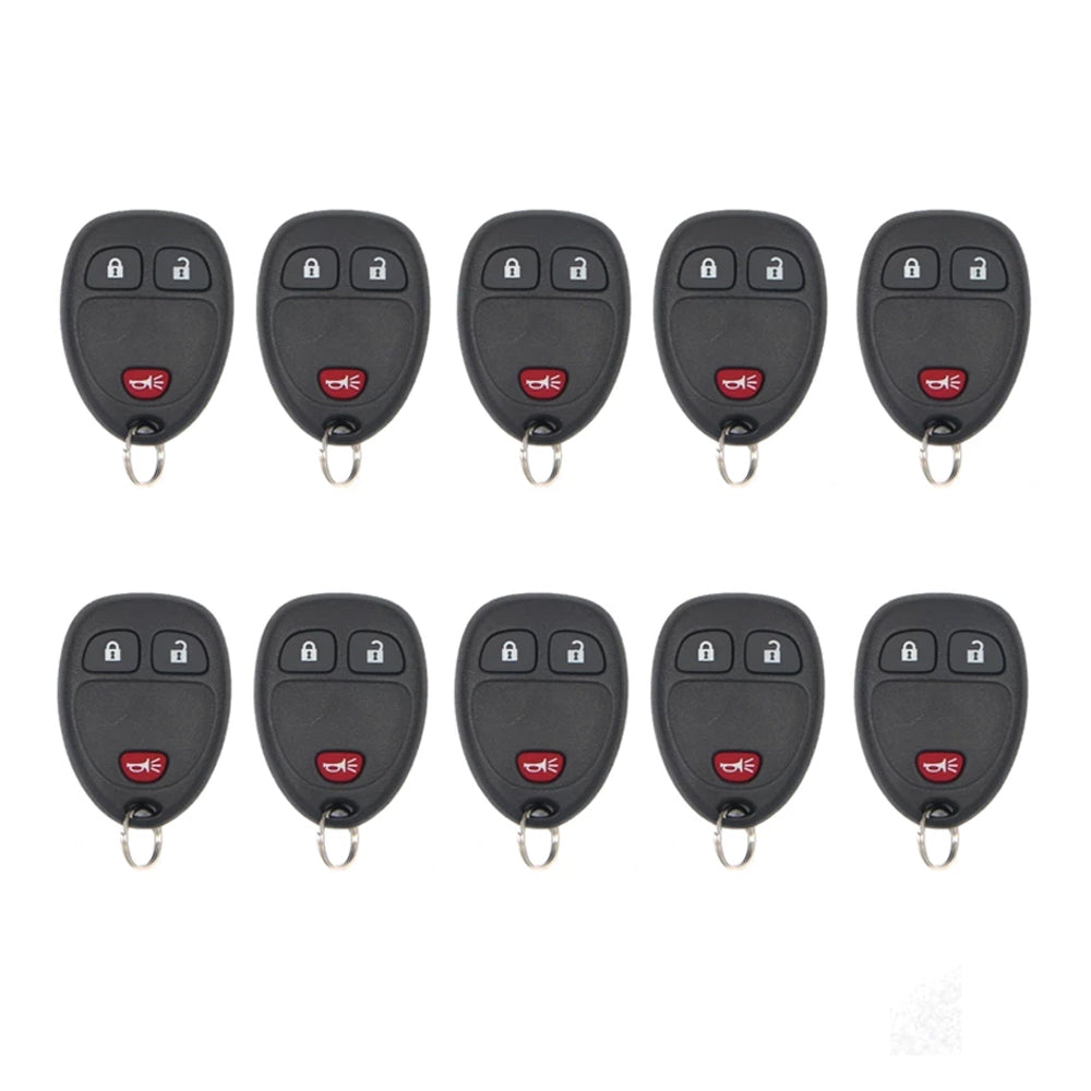 AKS KEYS Aftermarket Keyless Entry Remote Fob for GM 2007 -2021 3B FCC# OUC60221 / OUC60270 (10 Pack)