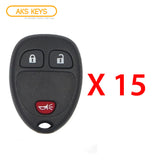 AKS KEYS Aftermarket Keyless Entry Remote Fob for GM 2007 -2021 3B FCC# OUC60221 / OUC60270 (15 Pack)