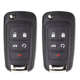 2010 - 2022 Buick Chevrolet GMC Remote Flip Key Shell 5B (2 Pack)