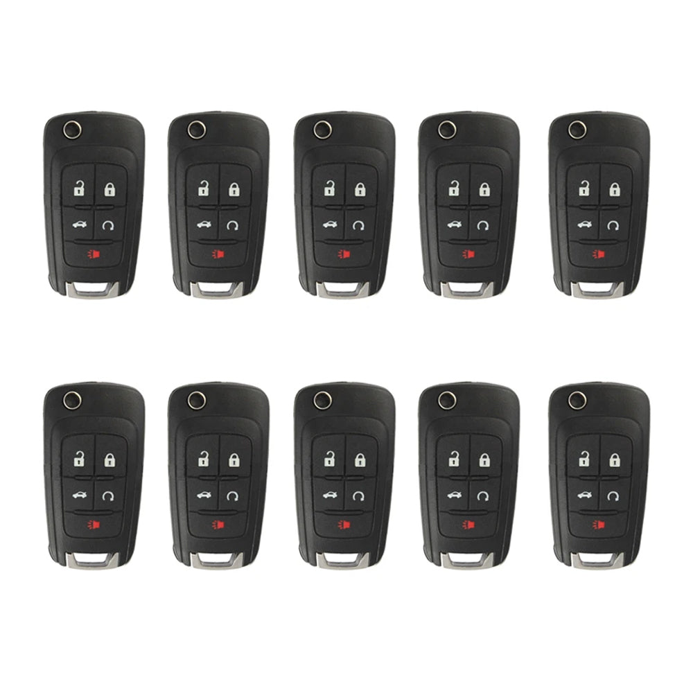 AKS KEYS Aftermarket 2010 - 2021 Chevrolet Flip Key 5B FCC# OHT01060512 (10 Pack)